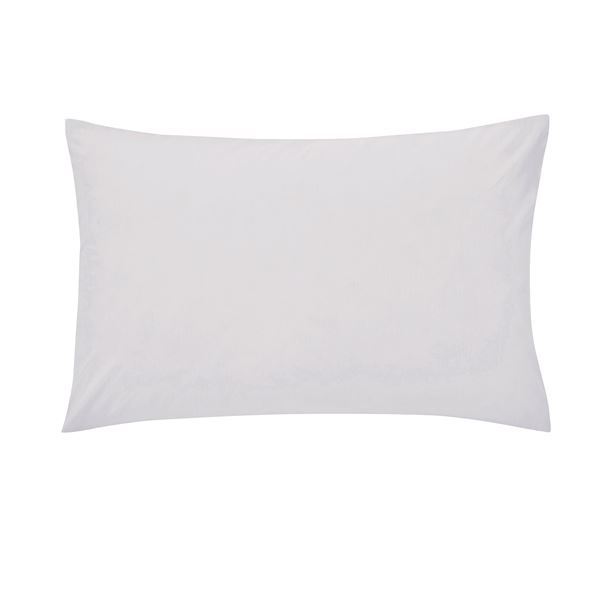 Plain Dye Housewife Pillowcase - Silver